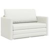 vidaXL Schlafsofa Wei&szlig; 124 x 71 x 78 cm Kunstleder