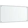 vidaXL Küchenrückwände 2 Stk. Transparent 80x60 cm Hartglas
