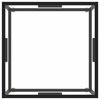 vidaXL Couchtisch Schwarz mit Hartglas 60x60x35 cm