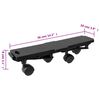 vidaXL Transportroller mit 4 Rollen 4 Stk. Schwarz Polypropylen 170 kg