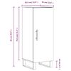vidaXL Sideboard Braun Eichen-Optik 34,5x34x90 cm Holzwerkstoff