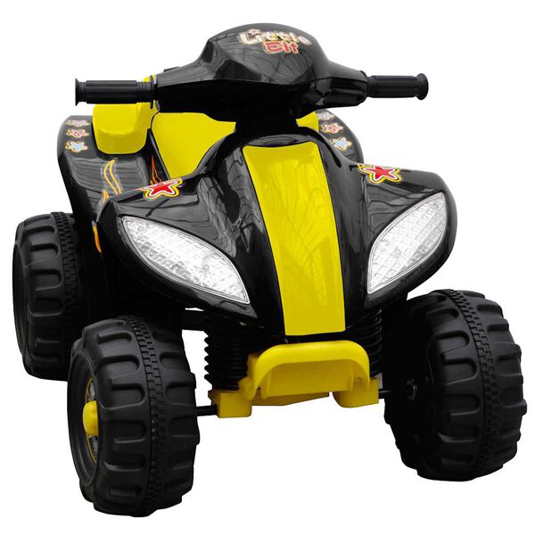 vidaXL Kinder Elektro Quad 3 km/h Akku Gelb und Schwarz