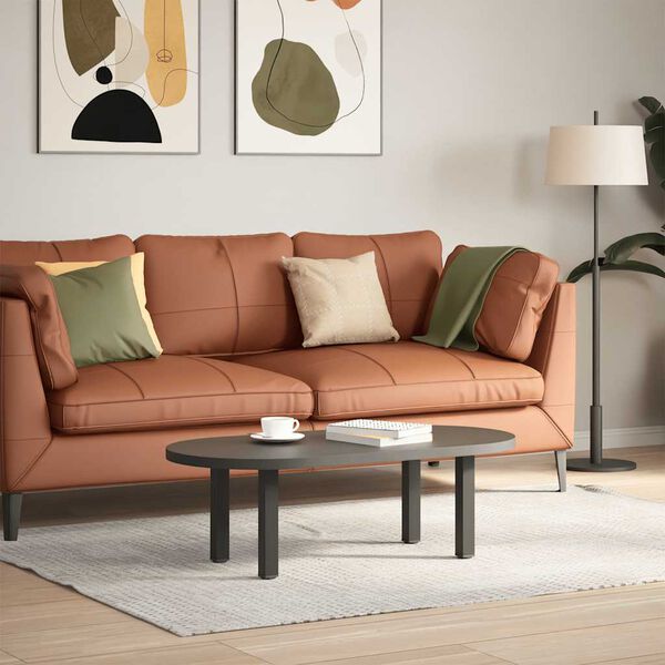 vidaXL Couchtischbeine 4 Stk. Anthrazit 30-32 cm Stahl