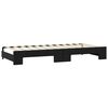 vidaXL Tagesbett Ausziehbar mit Schubladen Schwarz 100x200 cm Stoff