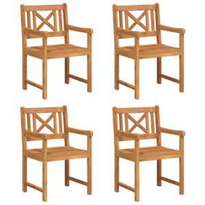vidaXL Gartenstuhl 4 pcs 56 x 56 x 90 cm Massivholz Akazie