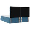 vidaXL Aufbewahrungsbett mit Matratze Dunkelblau 160 x 200 cm Samt