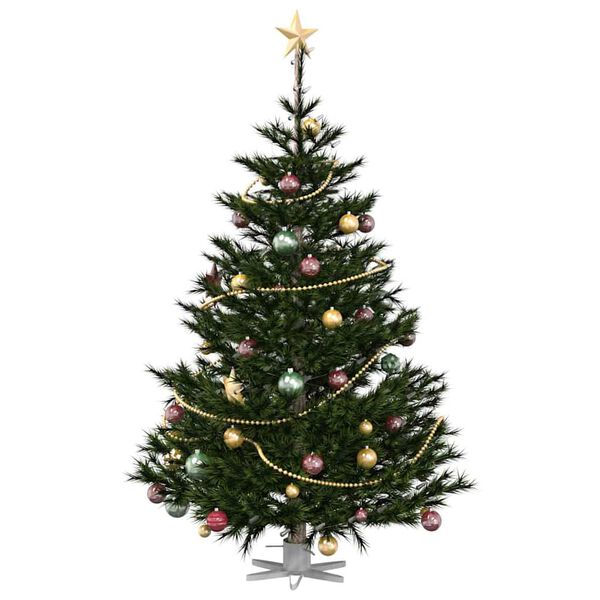 vidaXL Weihnachtsbaumst&auml;nder 1.73 Wei&szlig; 50 x 50 x 15,5 cm Stahl