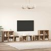 vidaXL TV-Schrank Set Wandmontiert 8 pcs Artisan-Eiche Holzwerkstoff