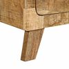 vidaXL Nachttisch 40x32x46 cm Raues Massivholz Mango