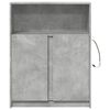 vidaXL LED-Sideboard Betongrau 77x34x100 cm Holzwerkstoff