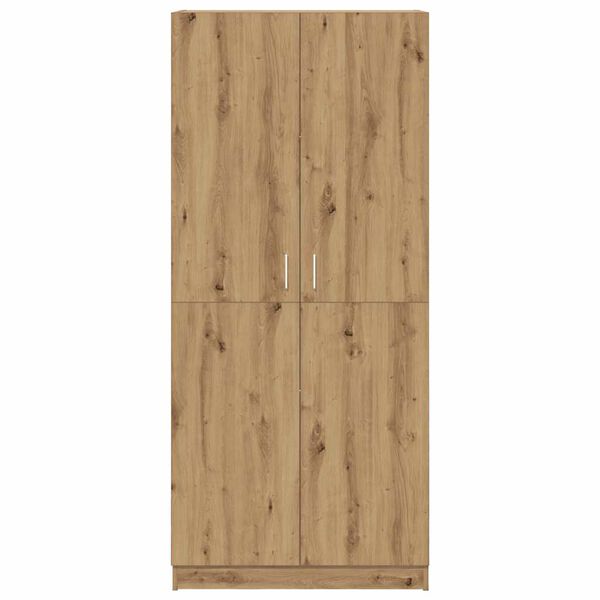 vidaXL Kleiderschrank Artisan-Eiche 80x52x180 cm Holzwerkstoff