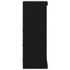 vidaXL LED-Sideboard Schwarz Eichen-Optik 41 x 37 x 100 cm