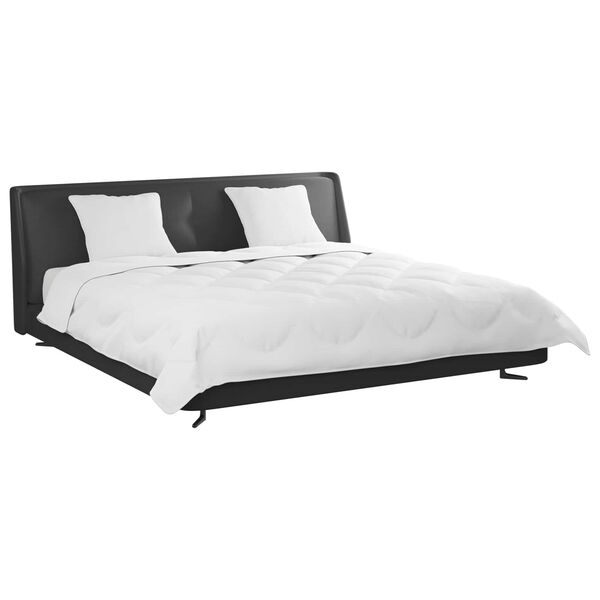 vidaXL Bettdecke mit Kissen 3 pcs Weiß Mikrofaser