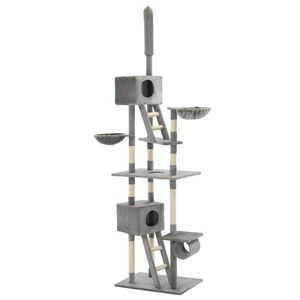 vidaXL Katzen-Kratzbaum Sisal 230 - 260 cm Grau