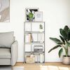 vidaXL B&uuml;cherregal Grau Sonoma 60x20x120,5 cm Holzwerkstoff
