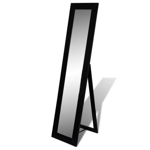 vidaXL Spiegel Schwarz Glas