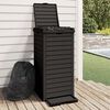 vidaXL Outdoor-M&uuml;lltonne Schwarz 41x41x86 cm Polypropylen
