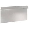 vidaXL Schneckenzaun 50 x 3,5 x 25 cm Edelstahl Silber