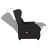vidaXL Massagesessel Schwarz Stoff
