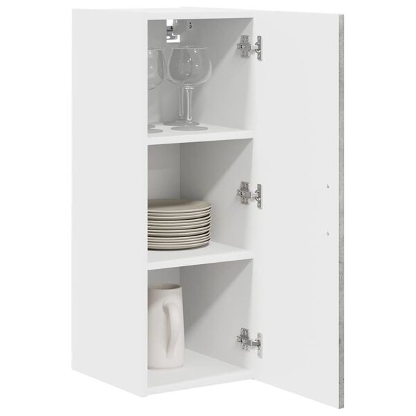 vidaXL K&uuml;chenschrank Kalmar 2 pcs Beton Grau 30 x 31 x 80 cm