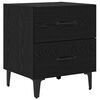 vidaXL Bettschrank Schwarz Eichen-Optik 40 x 35 x 47,5 cm