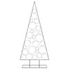 vidaXL Metall-Weihnachtsbaum zum Dekorieren Schwarz 210 cm