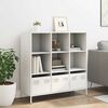 vidaXL Highboard Wei&szlig; 101,5x39x103,5 cm Stahl