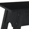 vidaXL Konsolentisch Schwarz 110x30x75 cm Massivholz Mahagoni