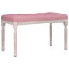 vidaXL Sitzbank Rosa 80x40x49 cm Samt