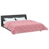 vidaXL Sommerdecke Rosa 200 x 240 cm Mikrofaser und Teddy-Fleece