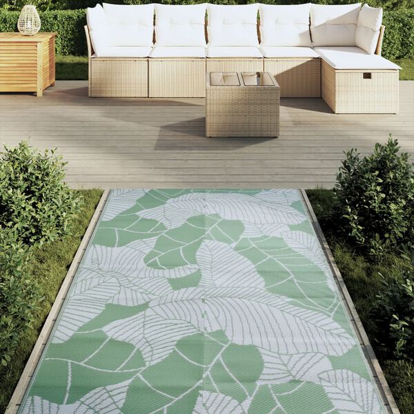 vidaXL Outdoor-Teppich ARAKIL Gr&uuml;n 120x180 cm PP