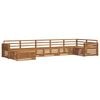 vidaXL Outdoor-Sofagarnitur 7 stk. Natur