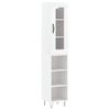 vidaXL Highboard Wei&szlig; 34,5x34x180 cm Holzwerkstoff