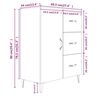 vidaXL Sideboard Hochglanz-Weiß 69,5x34x90 cm Holzwerkstoff