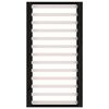 vidaXL Massivholzbett Schwarz 135x190 cm
