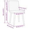 vidaXL Esszimmerst&uuml;hle 4 Stk. Taupe Stoff