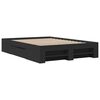 vidaXL Bettgestell Schwarz 120x190 cm Holzwerkstoff