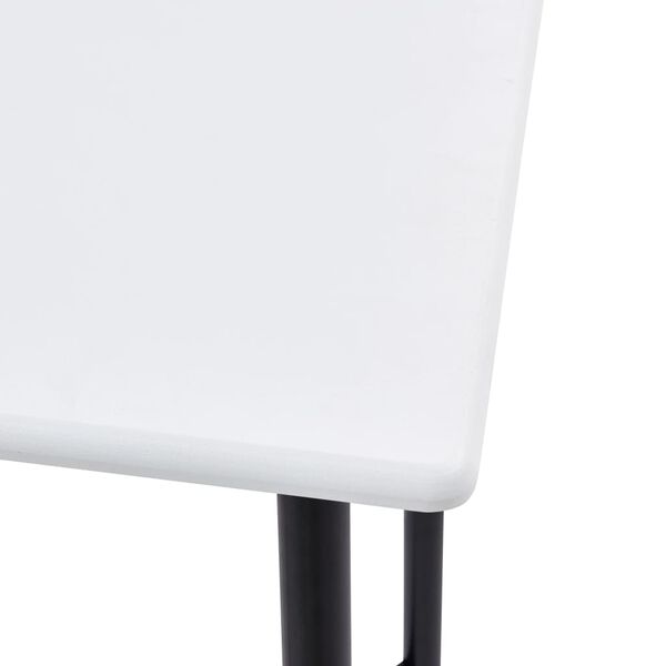vidaXL Bartisch Wei&szlig; 60 x 60 x 111 cm MDF