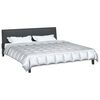 vidaXL Ganzjahresbettdecke Silber 200 x 220 cm Satin und Mikrofaser