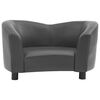 vidaXL Hundesofa Grau 67x41x39 cm Kunstleder