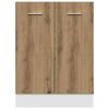 vidaXL Unterschrank Lyon Artisan-Eiche 60x46x81,5 cm Holzwerkstoff