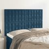 vidaXL Kopfteil Dunkelblau 144x5x118/128 cm Samt