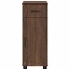 vidaXL Badezimmerschrank mit T&uuml;r Braun Eichen-Optik 30 x 35 x 80 cm