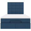 vidaXL Ottoman-Bett mit Matratze Blau 120x190 cm Stoff