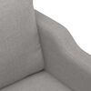 vidaXL 3-Sitzer-Sofa Hellgrau 180 cm Stoff