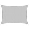 vidaXL Sonnensegel Hellgrau 8x6 m 100% Polyester Oxford