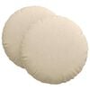 vidaXL Sitzkissen 2 stk. Stoff Creme &Oslash;80 x 29 cm