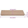 vidaXL Stufenmatten Selbstklebend 30 Stk. Beige 65x24,5x3,5 cm