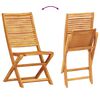 vidaXL Klapp Bistro Set 3 pcs Braun Akazie Massivholz