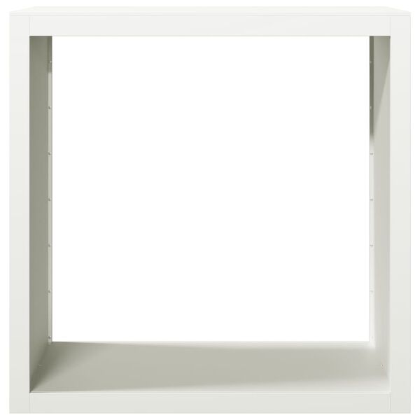 vidaXL Brennholzregal Wei&szlig; 100x40x100 cm Stahl